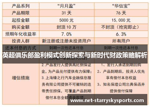 英超俱乐部盈利模式创新探索与新时代财政策略解析